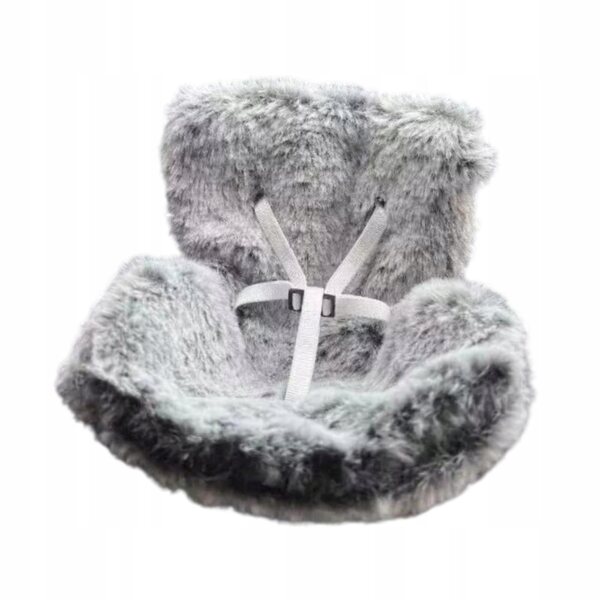 Sedile sicuro per bambole 17 cm grigio con clip e piano educativo