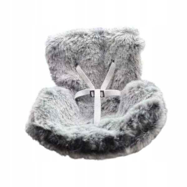 Sedile sicuro per bambole 17 cm grigio con clip e piano educativo