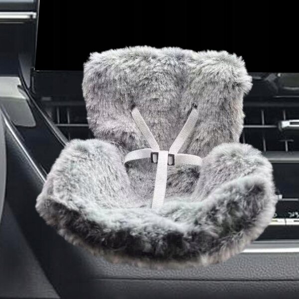 Sedile sicuro per bambole 17 cm grigio con clip e piano educativo