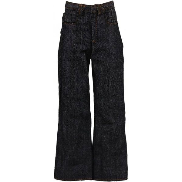 Jeans a Gamba Larga per Bambole 1/6 Predolo Nero Stile Originale e Realistico