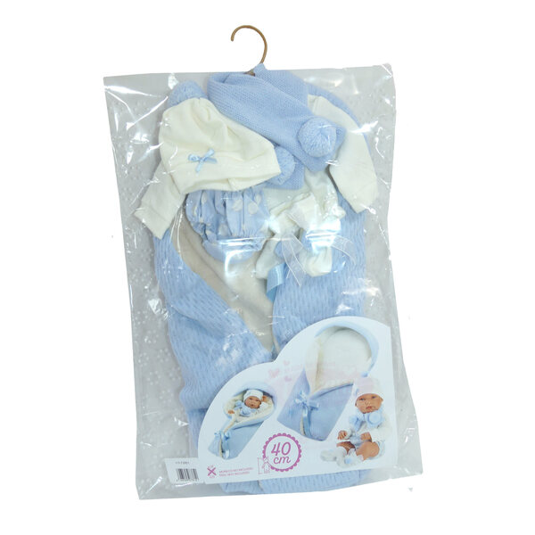 Llorens M738-61 Kleidung für New Born Puppe 40-42 cm mit Zubehör 5 Stück