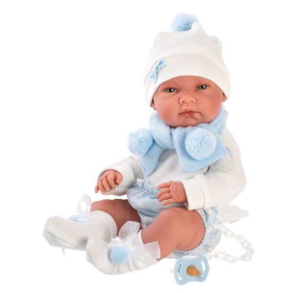 Llorens M738-61 Kleidung für New Born Puppe 40-42 cm mit Zubehör 5 Stück