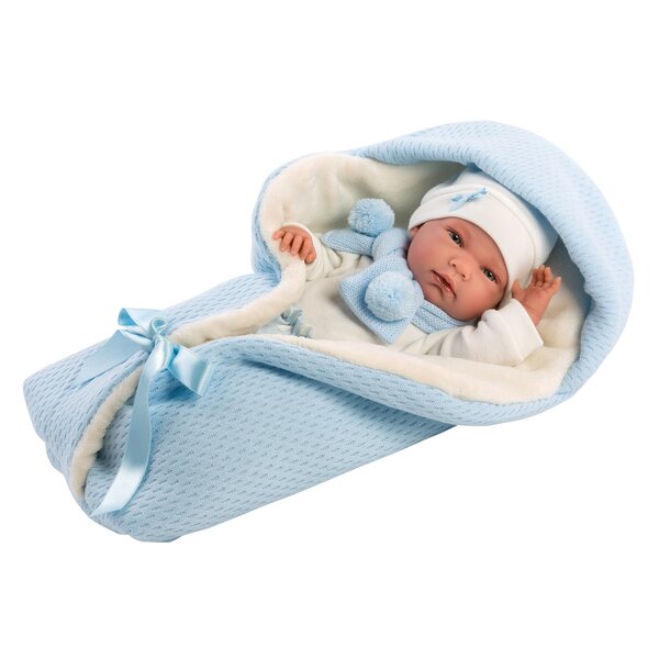 Llorens M738-61 Kleidung für New Born Puppe 40-42 cm mit Zubehör 5 Stück