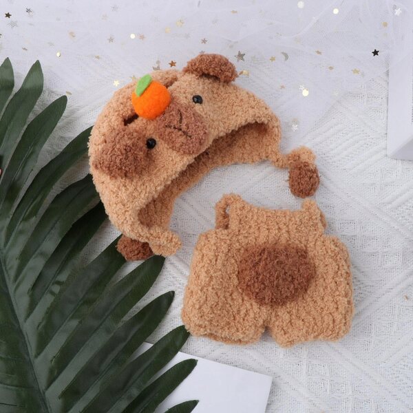 Bekleidungsset für 17-cm-Puppen aus Fashion- und Play-Plüschstoff
