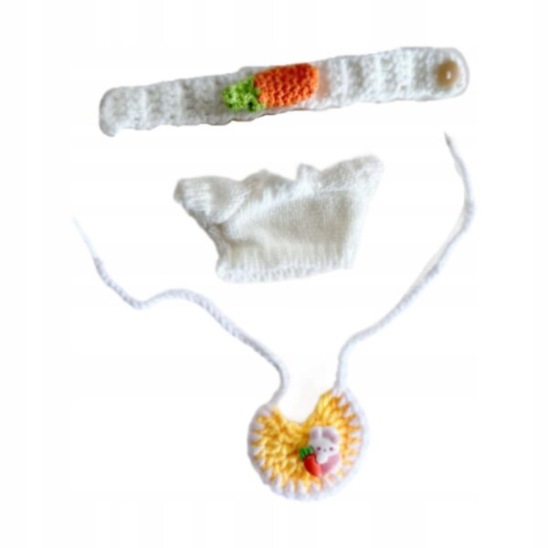 Ubranka per bambole mini 15 cm set abiti gialli morbidi e adorabili