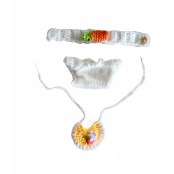 Ubranka per bambole mini 15 cm set abiti gialli morbidi e adorabili