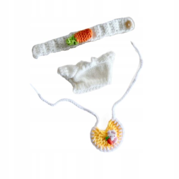 Ubranka per bambole mini 15 cm set abiti gialli morbidi e adorabili
