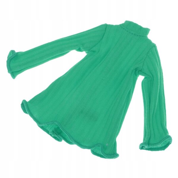 Maglia Verde a Maniche Lunghe per Bambole in Scala 1/6 - Accessorio Moda
