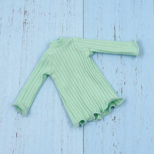 Maglia Verde a Maniche Lunghe per Bambole in Scala 1/6 - Accessorio Moda