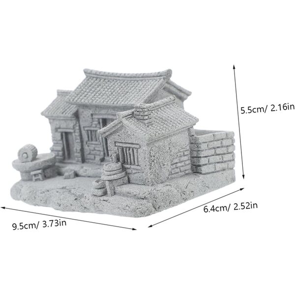 Casa Miniatura Cinese per Micro Paesaggi Bonsai - Decorazione Giardino Fai da Te