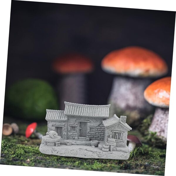 Casa Miniatura Cinese per Micro Paesaggi Bonsai - Decorazione Giardino Fai da Te