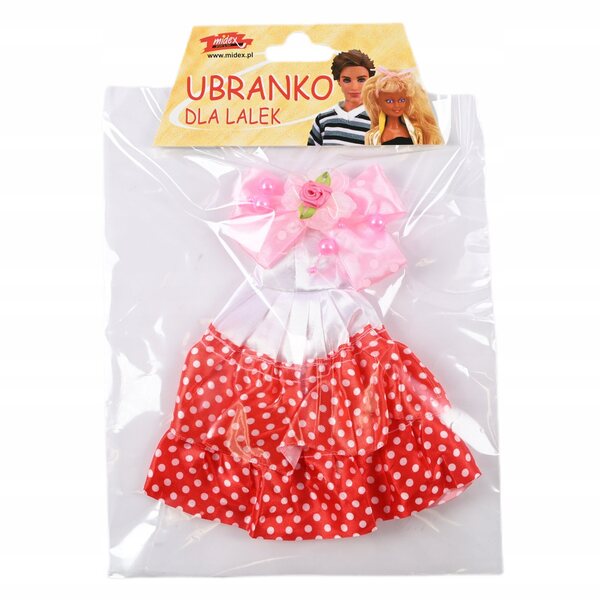 Abito per bambola Barbie a pois - varie fantasie, adatto per bambole da 30 cm
