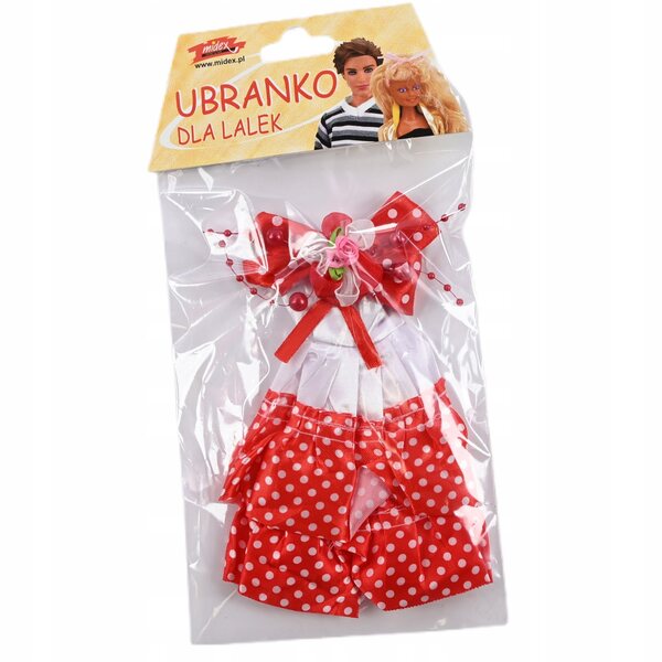 Abito per bambola Barbie a pois - varie fantasie, adatto per bambole da 30 cm