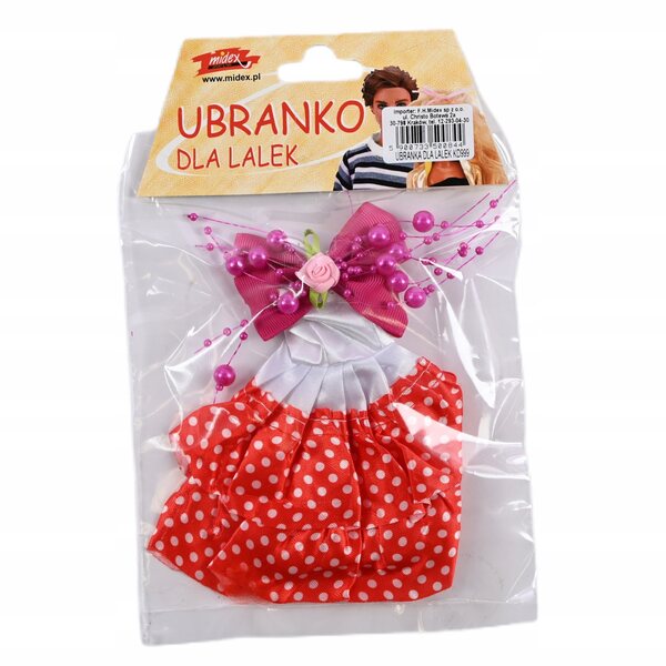 Abito per bambola Barbie a pois - varie fantasie, adatto per bambole da 30 cm