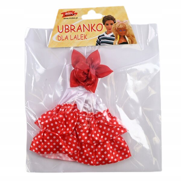 Abito per bambola Barbie a pois - varie fantasie, adatto per bambole da 30 cm