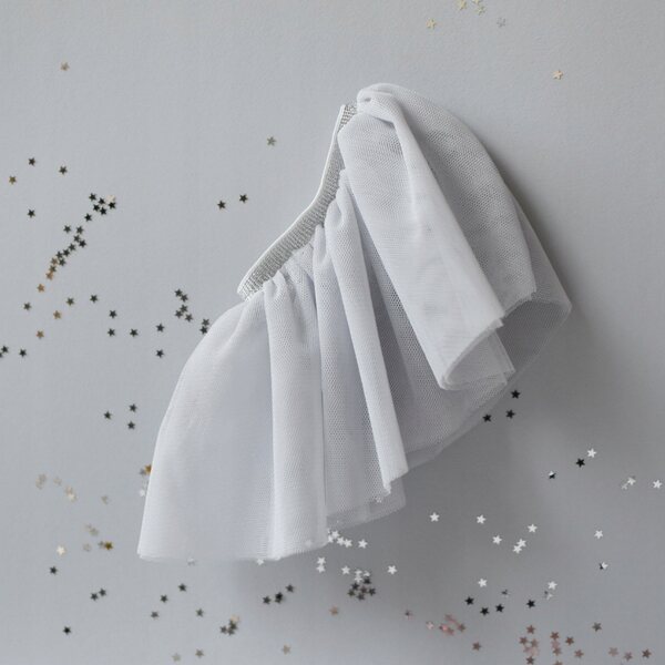 Gonna in tulle grigia in tulle per bambole - accessorio elegante e versatile