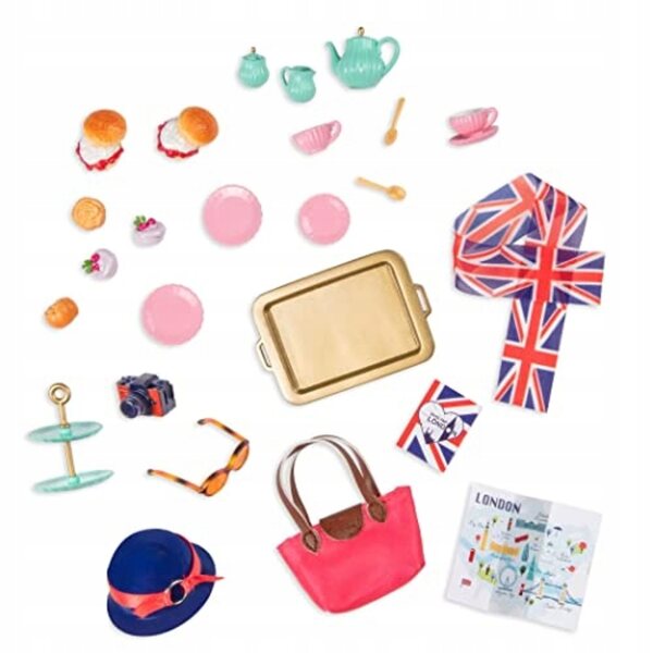 Lori Dolls Teeparty-Set für 6-Zoll-Minipuppen mit Reisezubehör
