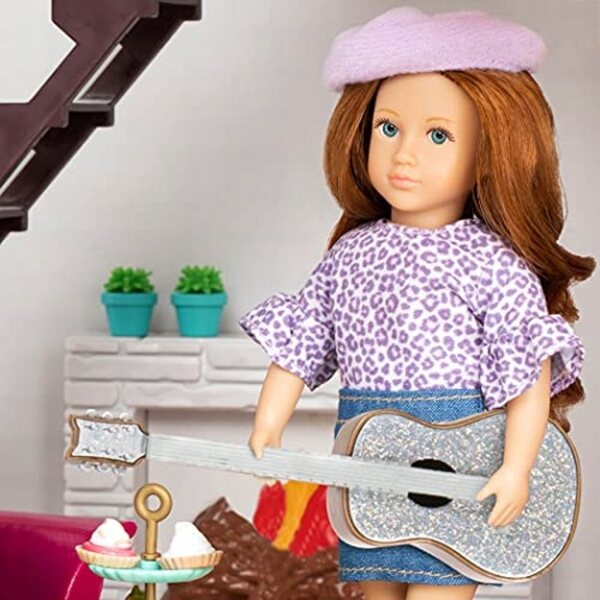 Set Tea Party Lori Dolls per Bambole Mini 6 Pollici con Accessori di Viaggio