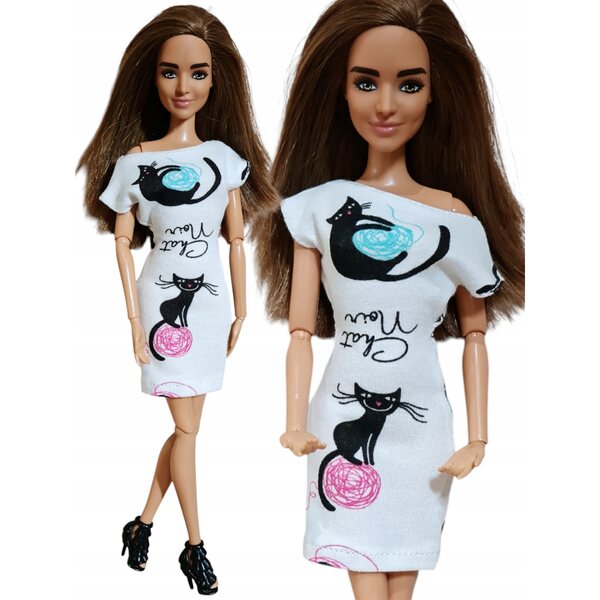 Black Cat Doll Dress: Modische Kleidung für klassische Puppen