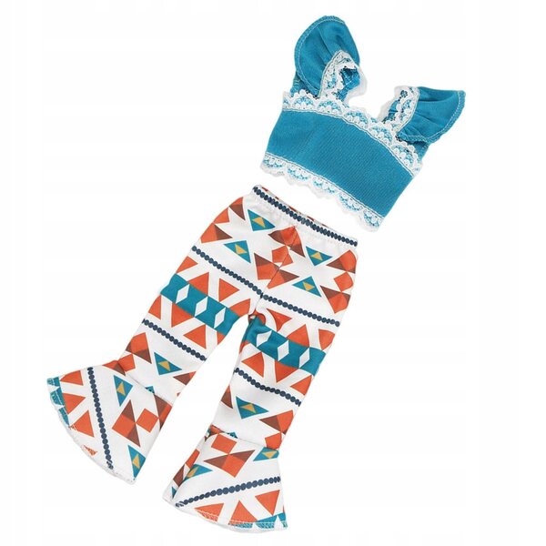 Elegante Kleidung für 14,5-Zoll-Puppen – Komplettset aus Stoff