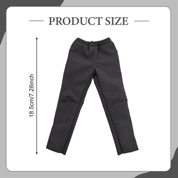 Oshhni Pantaloni Grigio Scuro per Action Figure Uomo 1:6, Miniatura da Collezione