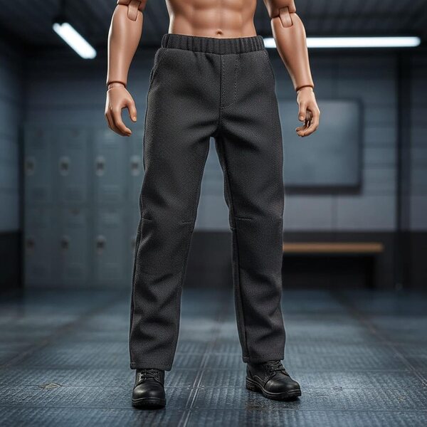 Oshhni Pantaloni Grigio Scuro per Action Figure Uomo 1:6, Miniatura da Collezione