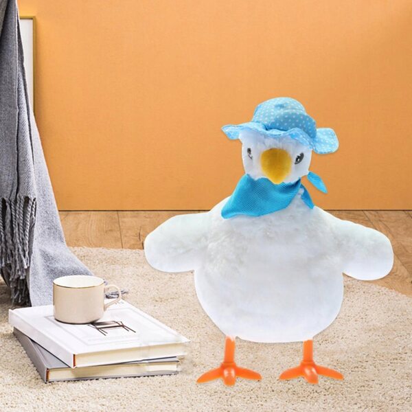 Giochi interattivi: pollo di peluche elettrico che canta e depone uova