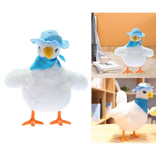 Giochi interattivi: pollo di peluche elettrico che canta e depone uova