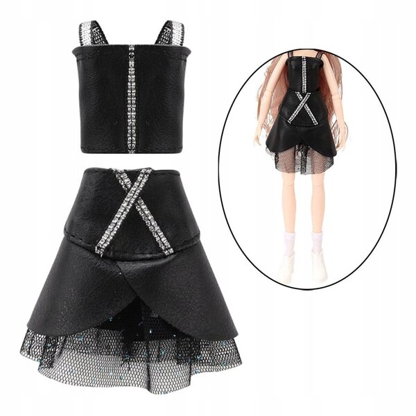 Handgefertigtes Kleidungsset für 30-cm-Puppen mit eleganten Röcken und Kleidern