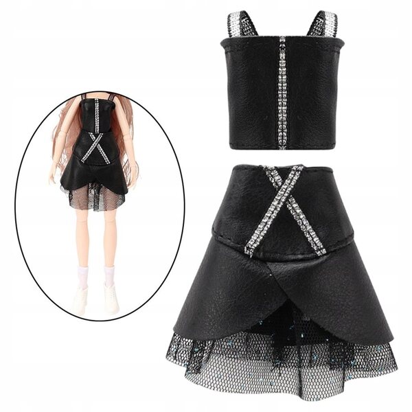 Handgefertigtes Kleidungsset für 30-cm-Puppen mit eleganten Röcken und Kleidern