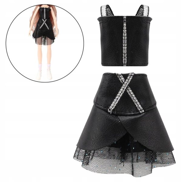 Handgefertigtes Kleidungsset für 30-cm-Puppen mit eleganten Röcken und Kleidern