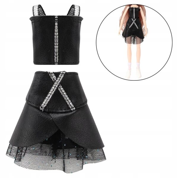 Handgefertigtes Kleidungsset für 30-cm-Puppen mit eleganten Röcken und Kleidern