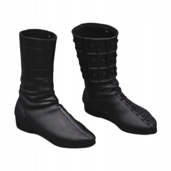 1/6 Miniaturschuhe für 12-Zoll-Figuren, hohe Stiefel aus PP-Material