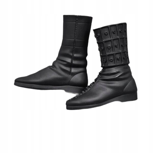 1/6 Miniaturschuhe für 12-Zoll-Figuren, hohe Stiefel aus PP-Material