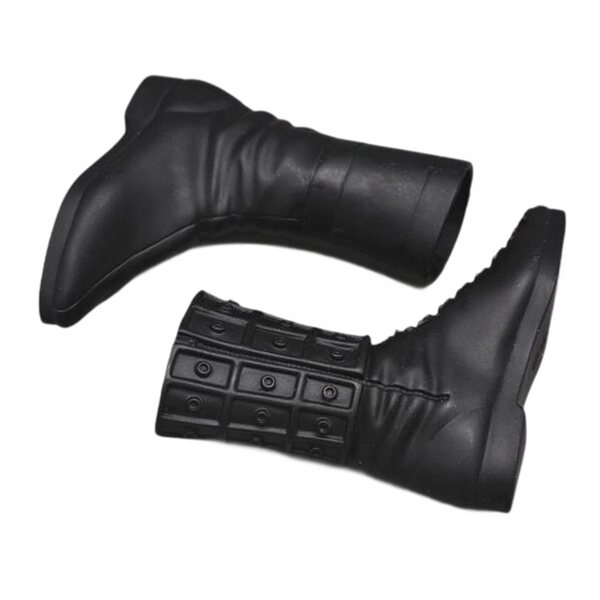 1/6 Miniaturschuhe für 12-Zoll-Figuren, hohe Stiefel aus PP-Material