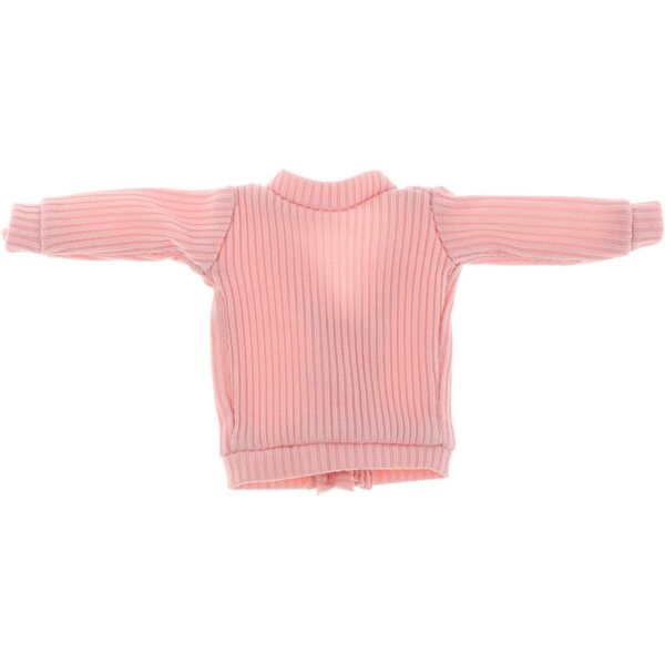 Maglione Miniatura Rosa Aperto per Bambola 6 Pollici, Cardigan Action Figure 1/12