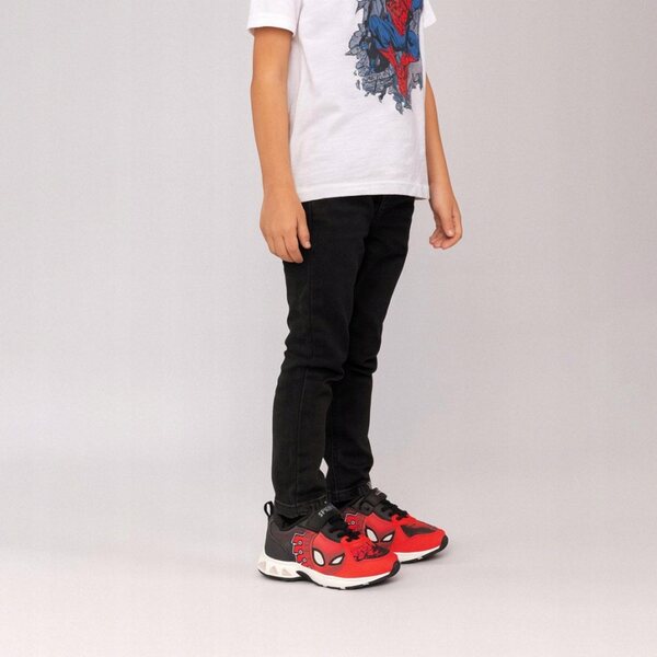 Scarpe LED Spider-Man Red Vibe per Bambini Taglia 27 - Luci Lampeggianti