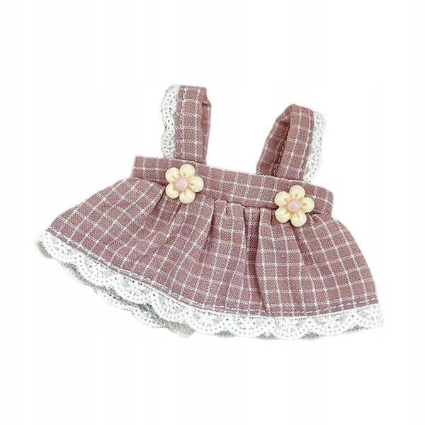 Gonna con bavaglino per bambola 12 cm Abito in morbido cotone viola fai da te