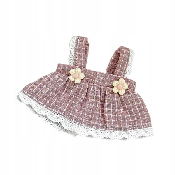 Gonna con bavaglino per bambola 12 cm Abito in morbido cotone viola fai da te