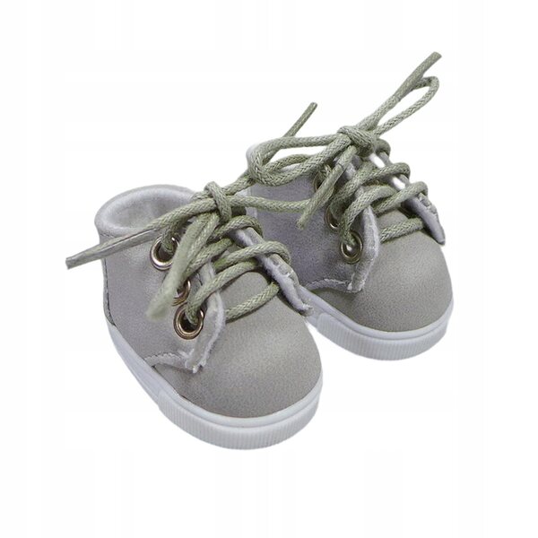 5x3x3,5cm graue weiche Stoff-BJD-Puppenschuhe, handgefertigt
