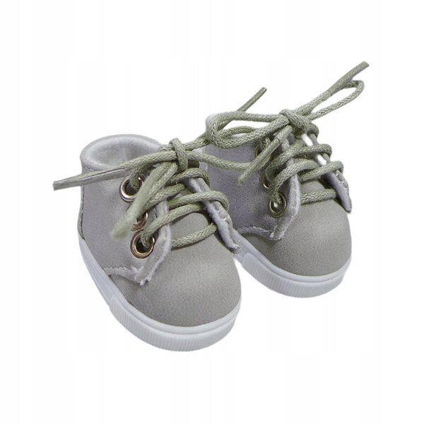 5x3x3,5cm graue weiche Stoff-BJD-Puppenschuhe, handgefertigt