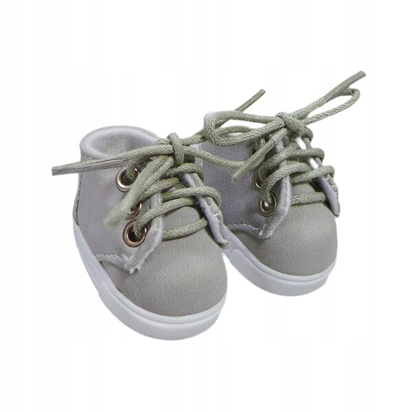 5x3x3,5cm graue weiche Stoff-BJD-Puppenschuhe, handgefertigt