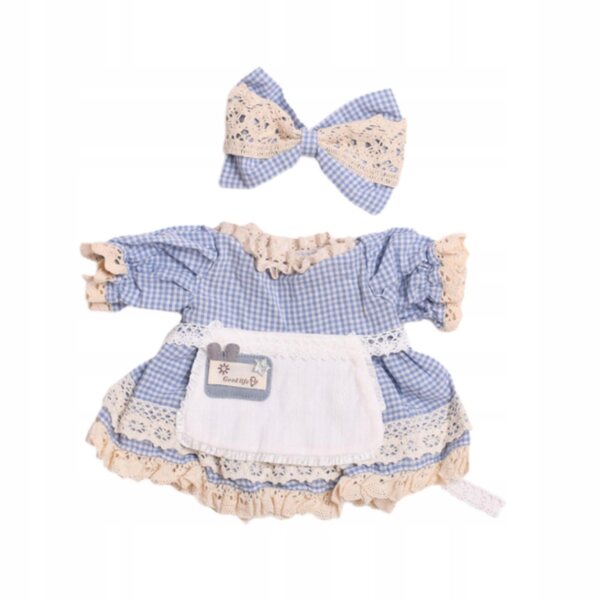 38 cm großes Puppenkleid mit mehrfarbigem Haarschmuck, Geschenk für Kinder