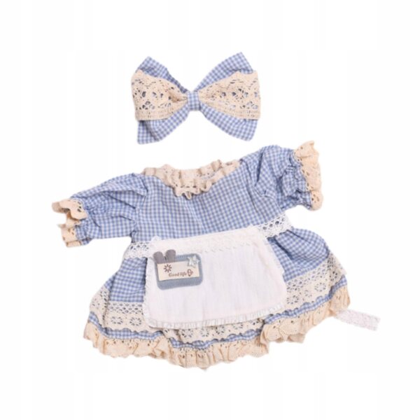 38 cm großes Puppenkleid mit mehrfarbigem Haarschmuck, Geschenk für Kinder