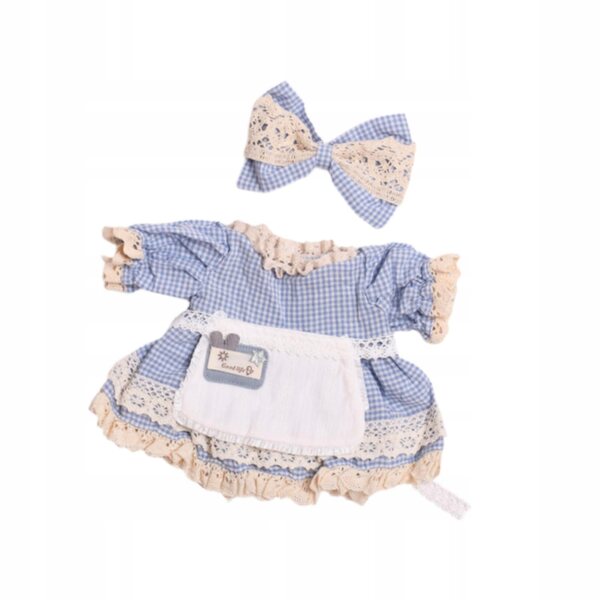 38 cm großes Puppenkleid mit mehrfarbigem Haarschmuck, Geschenk für Kinder