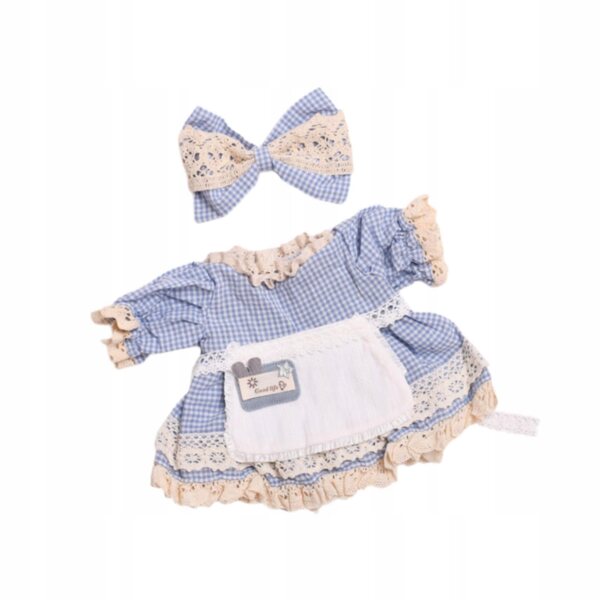 38 cm großes Puppenkleid mit mehrfarbigem Haarschmuck, Geschenk für Kinder