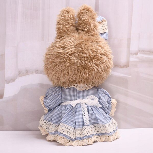 38 cm großes Puppenkleid mit mehrfarbigem Haarschmuck, Geschenk für Kinder