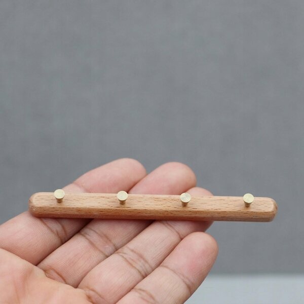 Maßstab 1:6 Buche Holz Puppenhaus Garderobe Wandminiatur