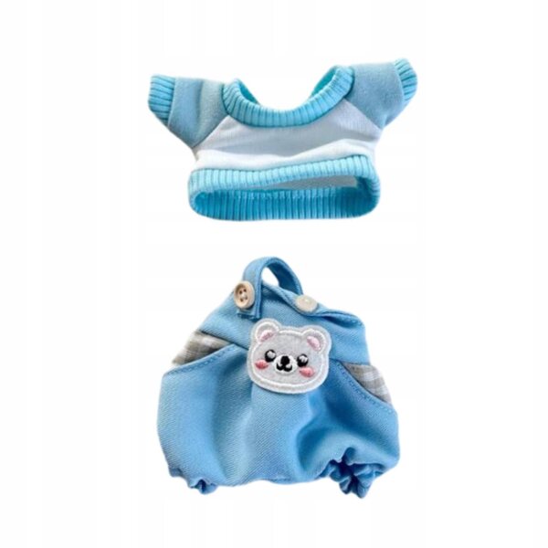 Kleidungsset für 17-cm-Puppen – farbiges Stoff-T-Shirt und Hose