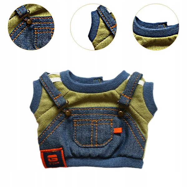 T-Shirt in tessuto morbido per bambole 15-17 cm, abbigliamento accessorio moda